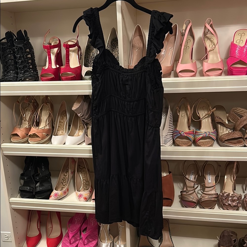 GAP Black Ruffled Mini Dress - Picture 4 of 4